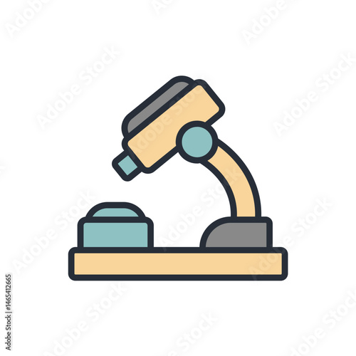 microscope icon collection .design style with background