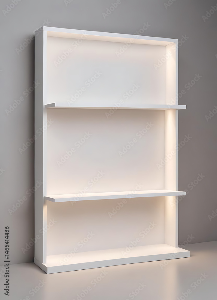 White Shelves on a White Wall White Shelves on a White Wall