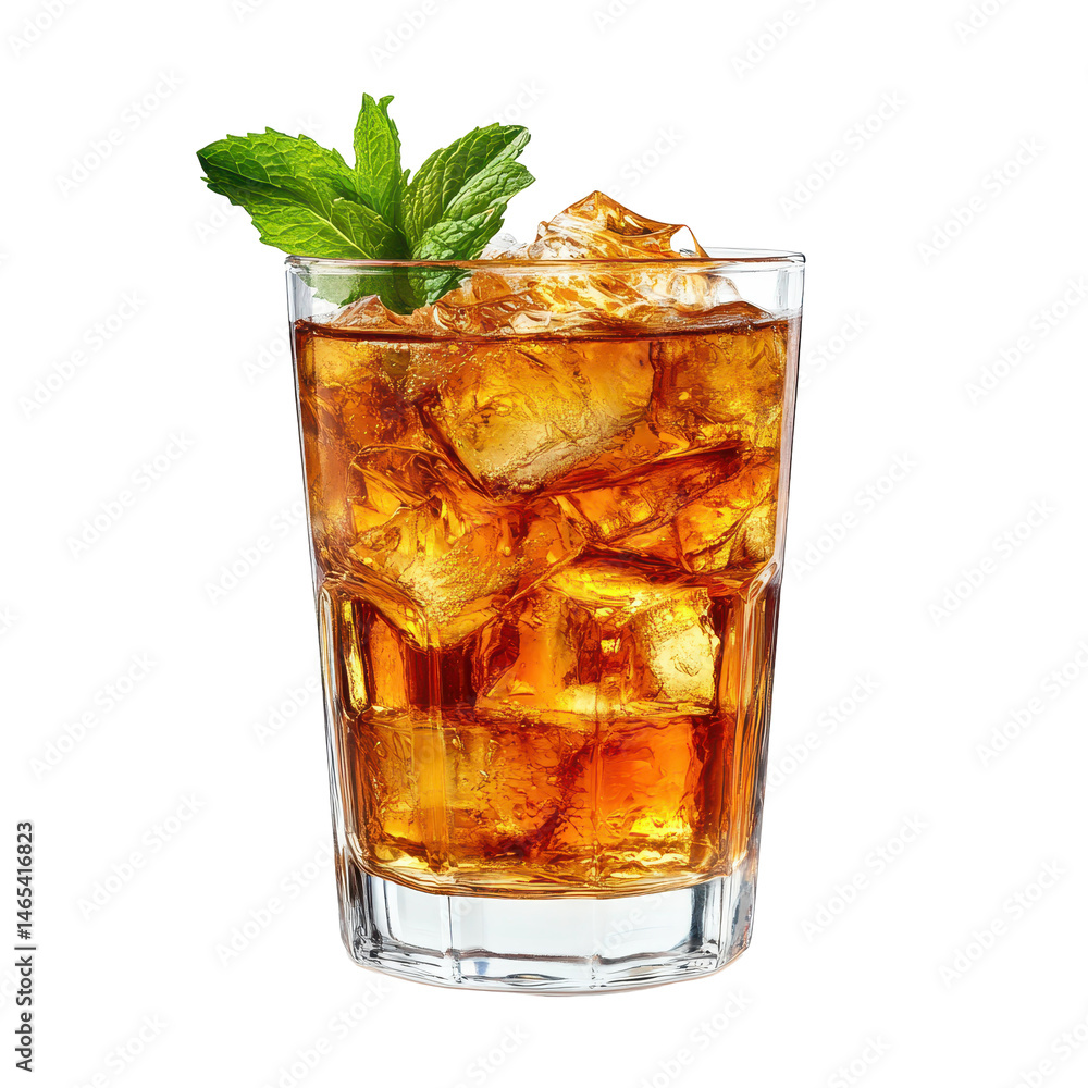 Mint Julep isolated on transparent background Mint Julep isolated on transparent background