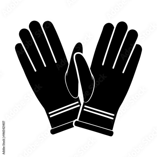 Thermal Gloves silhouette vector