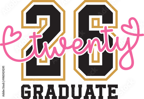 Twenty 26 Graduate SVG, Class of 2026 SVG, 2026 Graduate Svg, Proud Graduate Shirt Svg, 2026 Graduation PNG, 2026 College Graduate SVG, twenty 26 svg, twenty 26 graduate, 2026 graduate svg, proud 2026