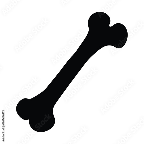 A simple yet effective black and white bone illustration design pattern