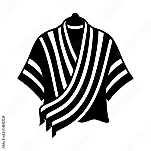 Tallit silhouette vector
