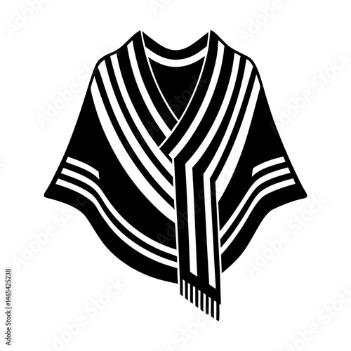 Tallit silhouette vector