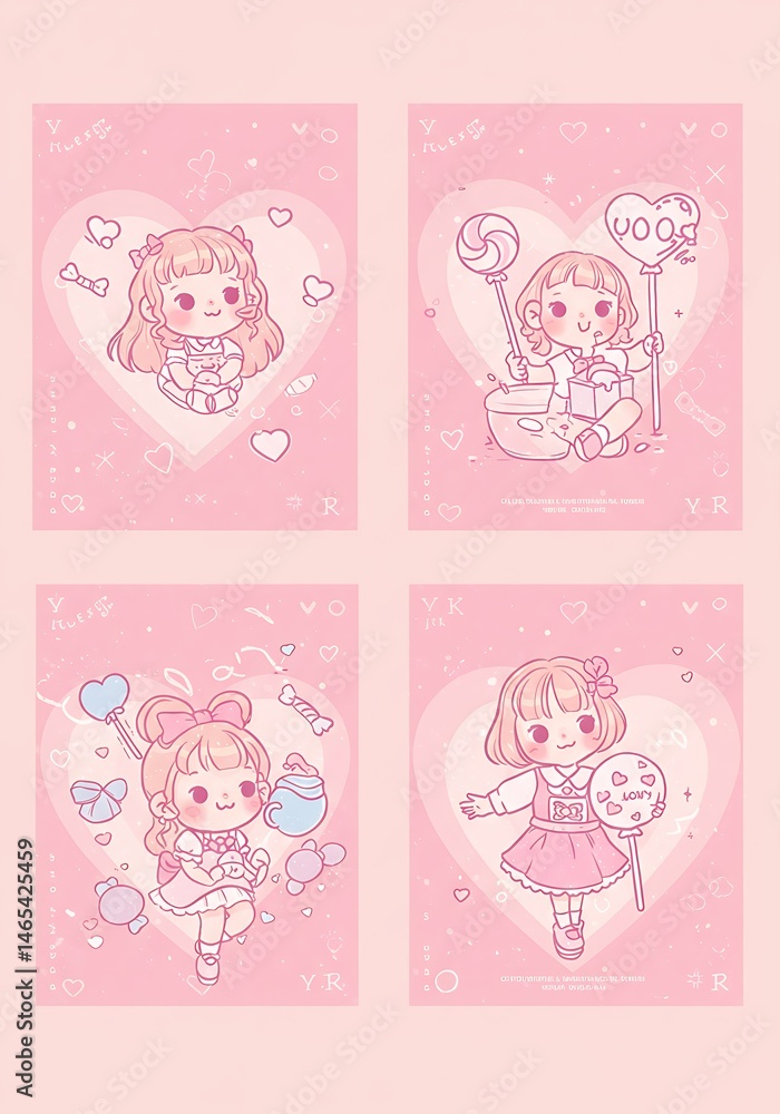 Pink Dreams: Sweetheart Collection AI Generated Pink Dreams: Sweetheart Collection AI Generated