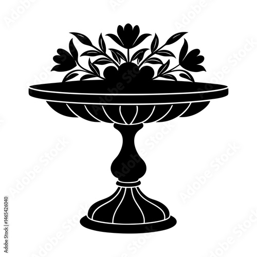 Table Centerpiece silhouette vector