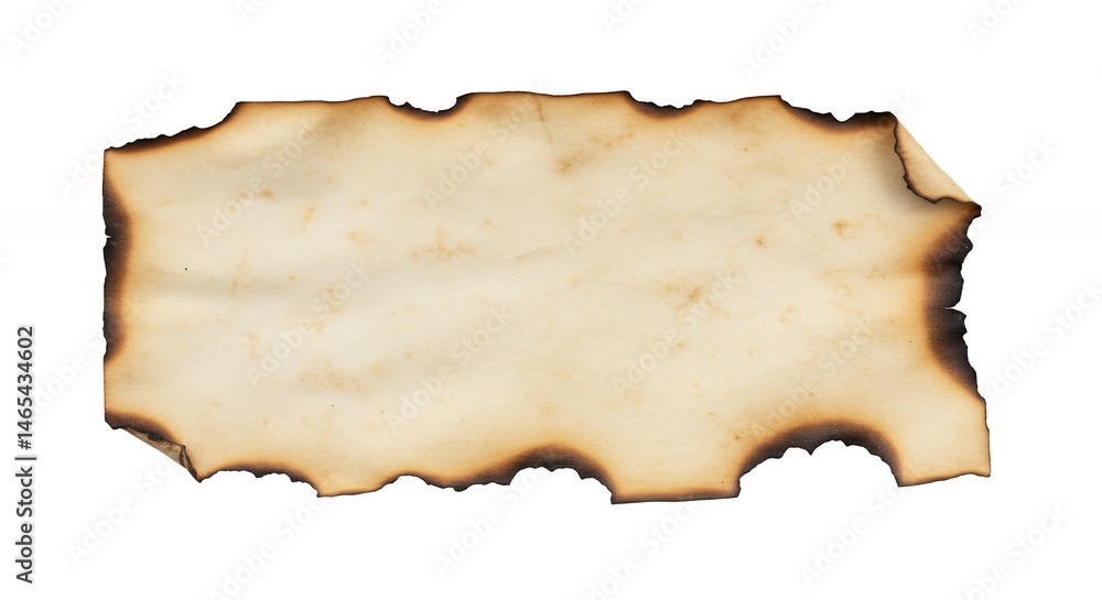 Fototapeta premium Burnt paper texture