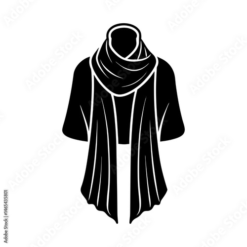 Stole silhouette vector