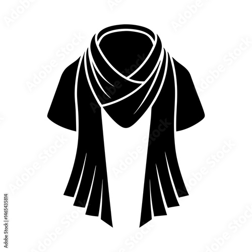 Stole silhouette vector