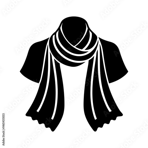 Stole silhouette vector