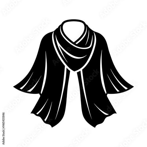 Stole silhouette vector