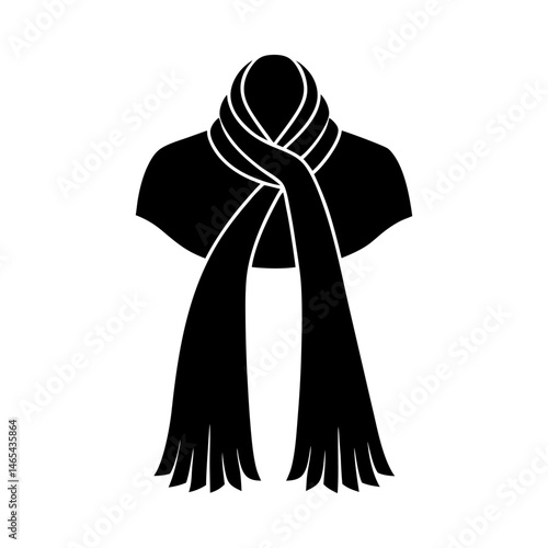 Stole silhouette vector