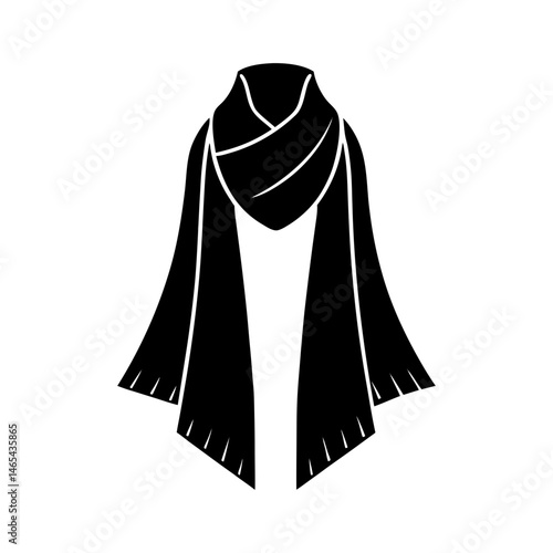 Stole silhouette vector