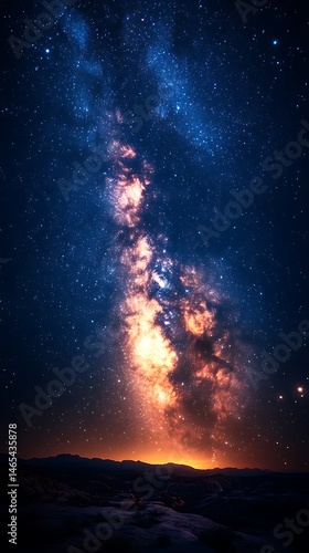 Bright stars in Milky Way galaxy high resolution hd wallpaper