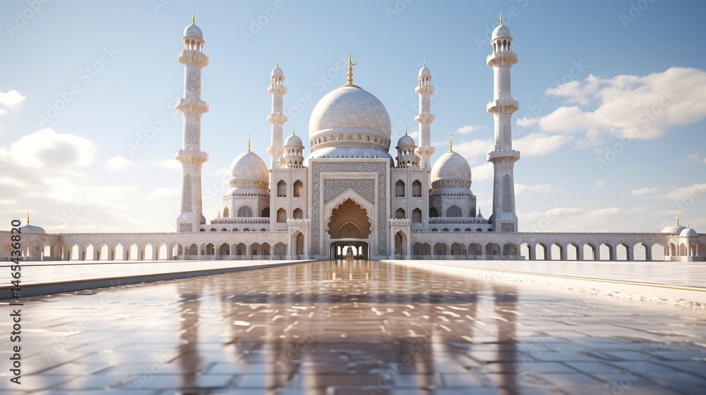 Obraz premium A photo of a historic Islamic monument.