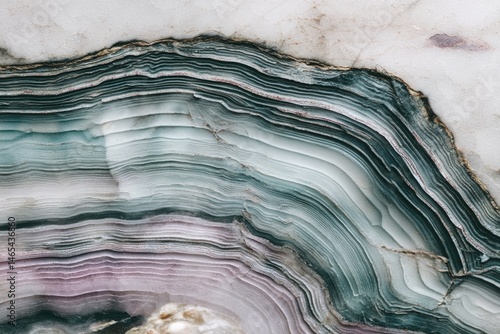 Natural Oyster Shell Texture Featuring Iridescent Layers and Intricate Patterns in Close-Up View