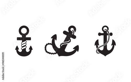 anchor with rope icon