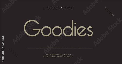 Goodies modern urban alphabet fonts. Typography sport, simple, technology, fashion, digital, future creative logo font.