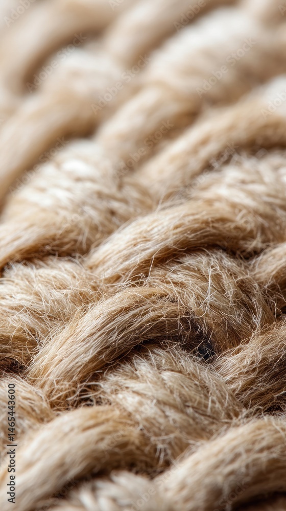 Fototapeta premium Rugged, intertwined hemp strands evoke natures resilience, embodying Eco Week spirit and traditional craft of Lughnasadh