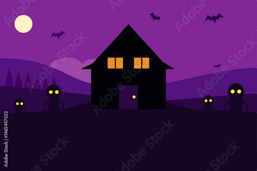 lonely barn with hollow eyed scarecrows watching