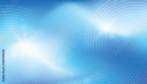 abstract blue gradient background with luminous and subtle circular line patterns