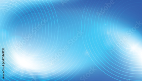 abstract blue gradient background with luminous and subtle circular line patterns