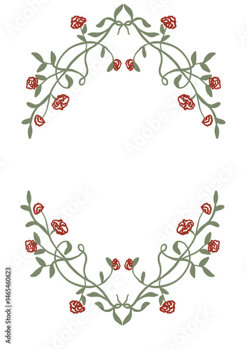 Wallpaper Mural Foliage plants with peonies fit for wedding lunchesdinner engagement bridal shower any occasions with feminine vintage rococo classic botanical theme Torontodigital.ca