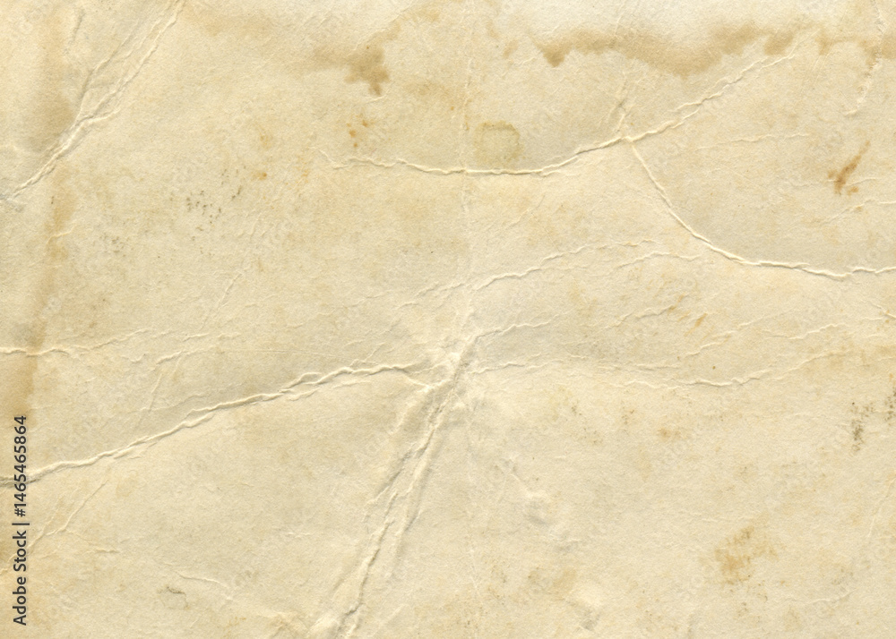 Fototapeta premium Old paper texture. Vintage antique sheet paper texture. Aged and yellowed paper background. 