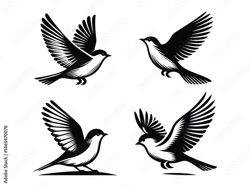 Fototapeta premium Bird Vector Icon Pack