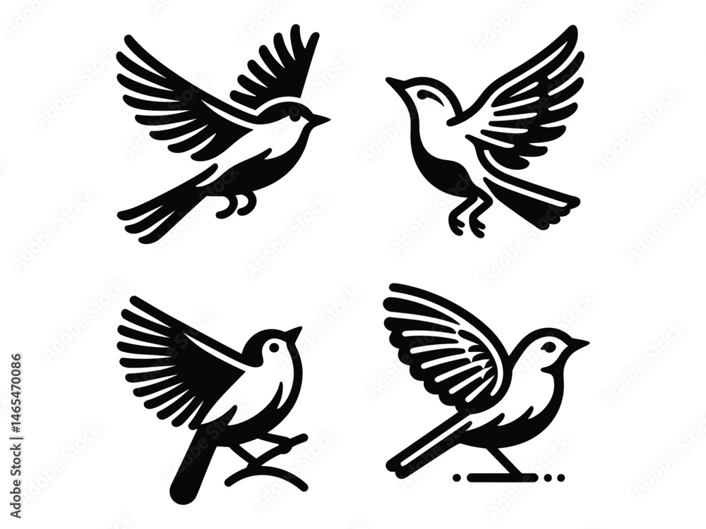 Fototapeta premium Bird Vector Icon Pack
