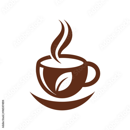 Coffee Cup Logo for Café or Beverage Branding