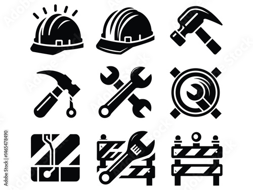 Construction Items Vector Icon Pack