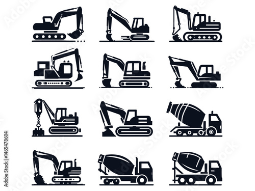 Construction Items Vector Icon Pack