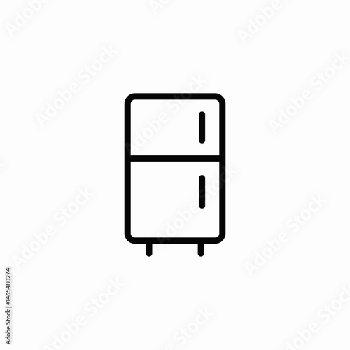 refrigerator freezer icon sign vector