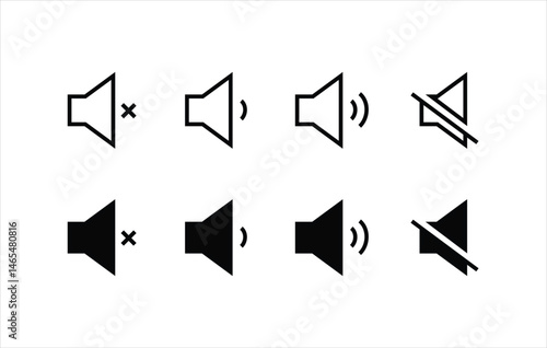 loud speaker icon, Voice , Record. Sound recording Studio Symbol. volume icons button, vector, sign, symbol, logo, illustration, editable stroke, design style isolated on white linear pictogram
