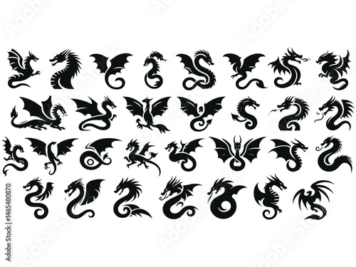 Dragon Vector Icon Pack