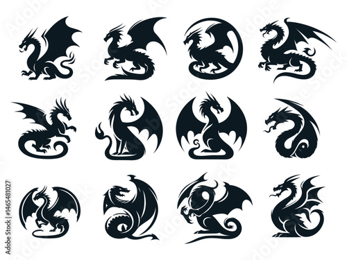 Dragon Vector Icon Pack