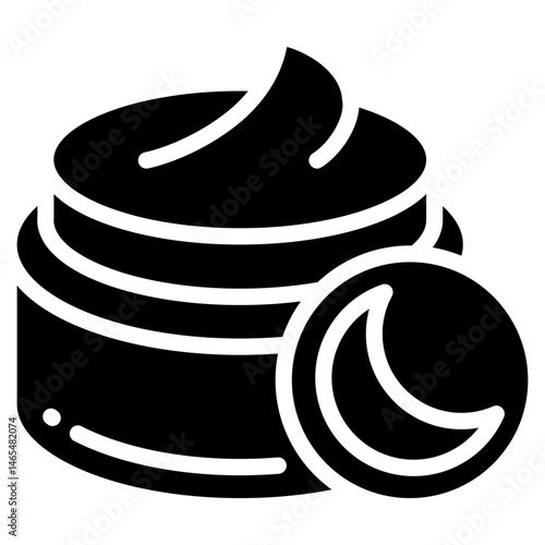 Night Cream  Icon Element For Design