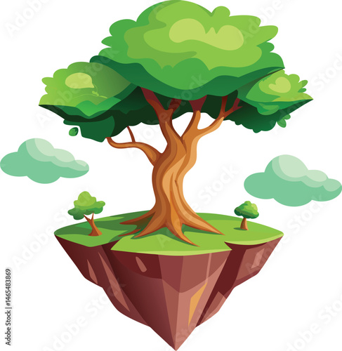 Floating tree island