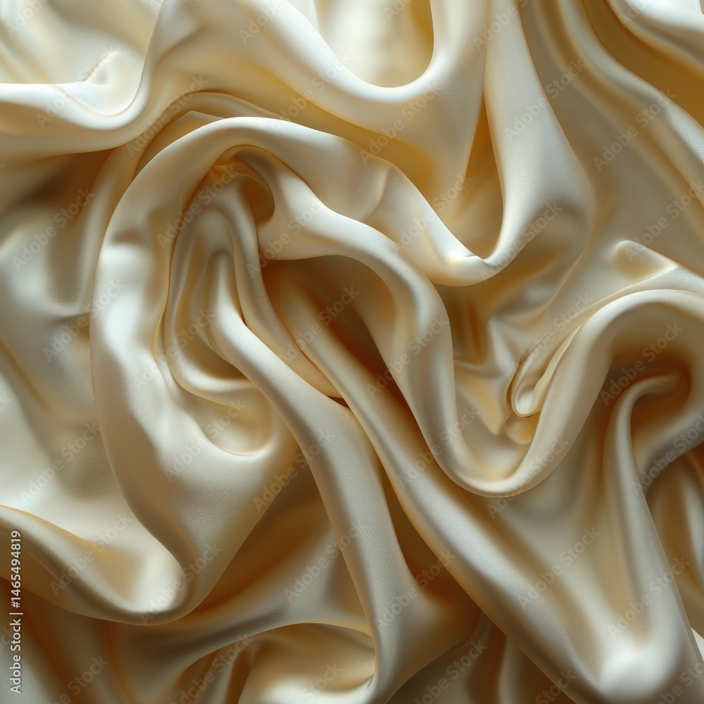 Luxurious Cream Silk Fabric Texture Elegant Draped Satin Background Luxurious Cream Silk Fabric Texture Elegant Draped Satin Background