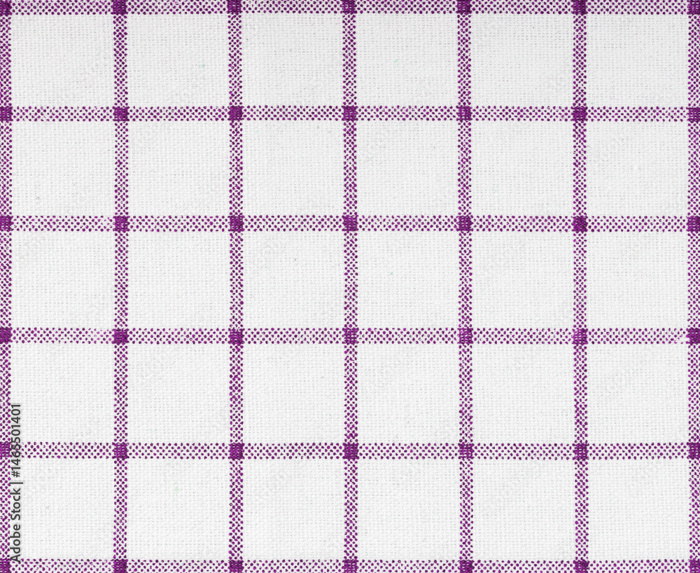 Red fabric checkered fabric from factory, towel