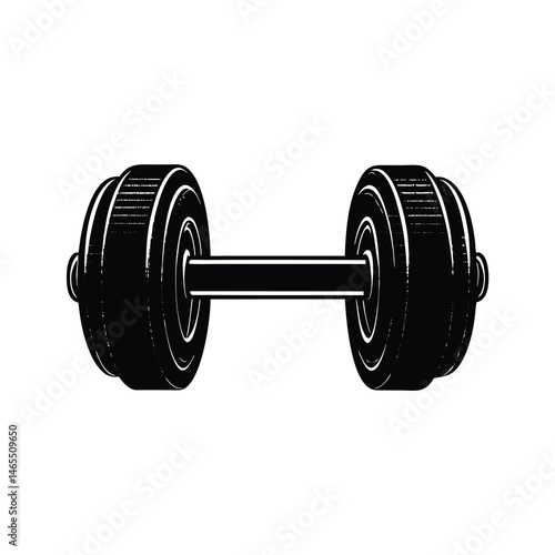 dumbbell isolated on white background