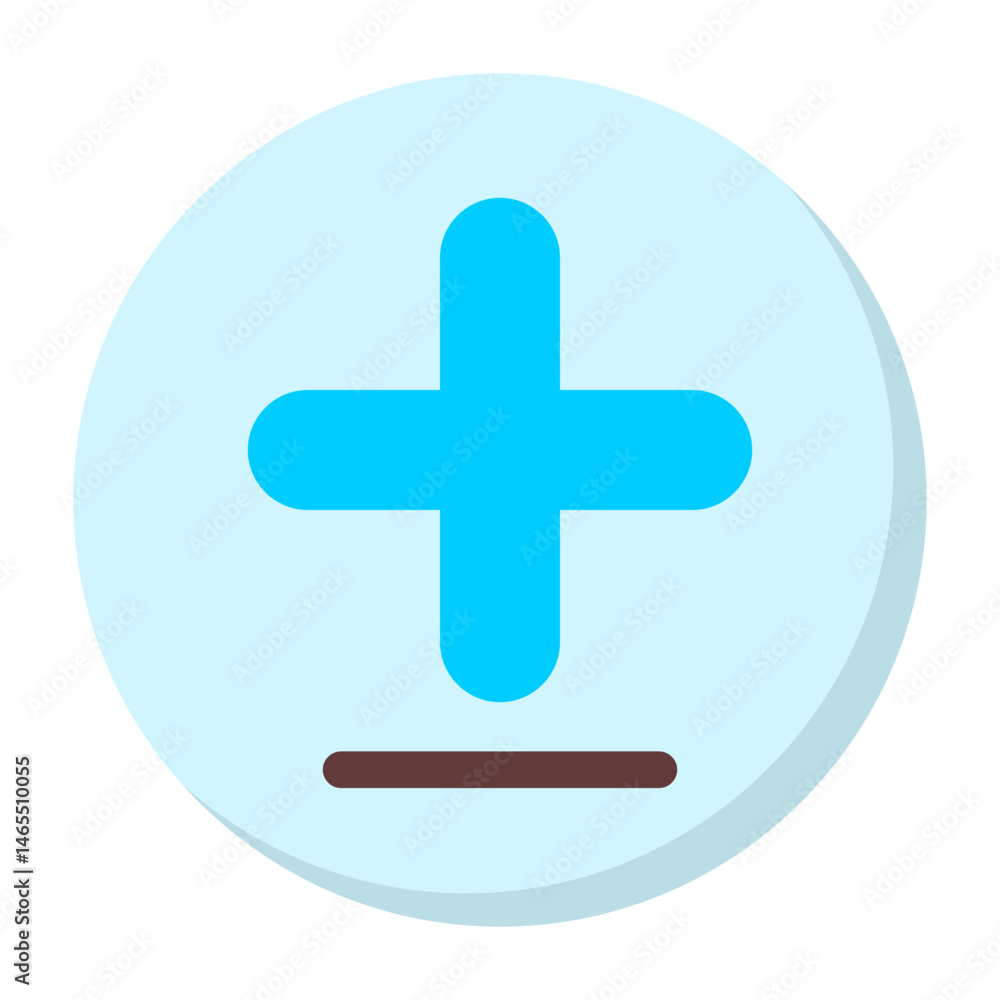 Obraz premium Diff Add Flat Octicon Icon