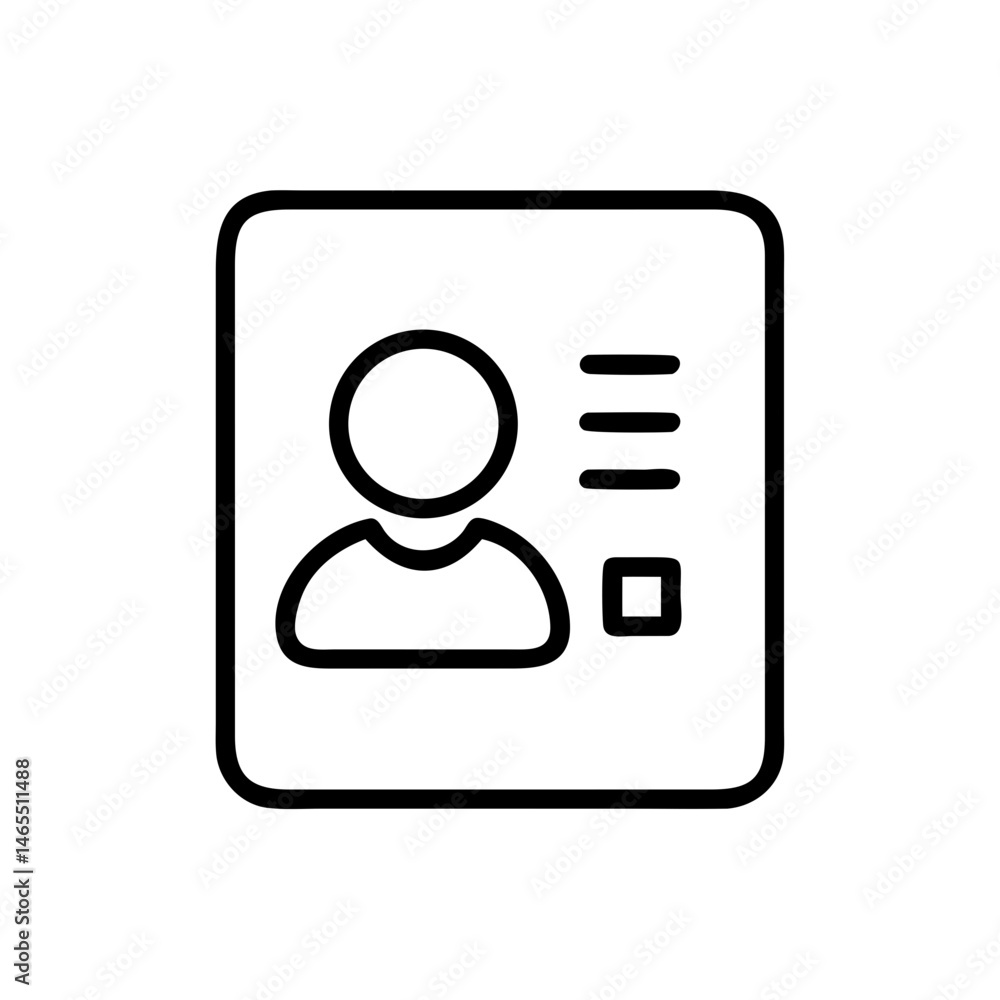 Simple profile icon, for websites and apps Simple profile icon, for websites and apps
