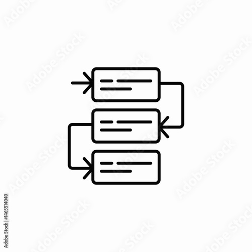 workflow process icon sign vector
