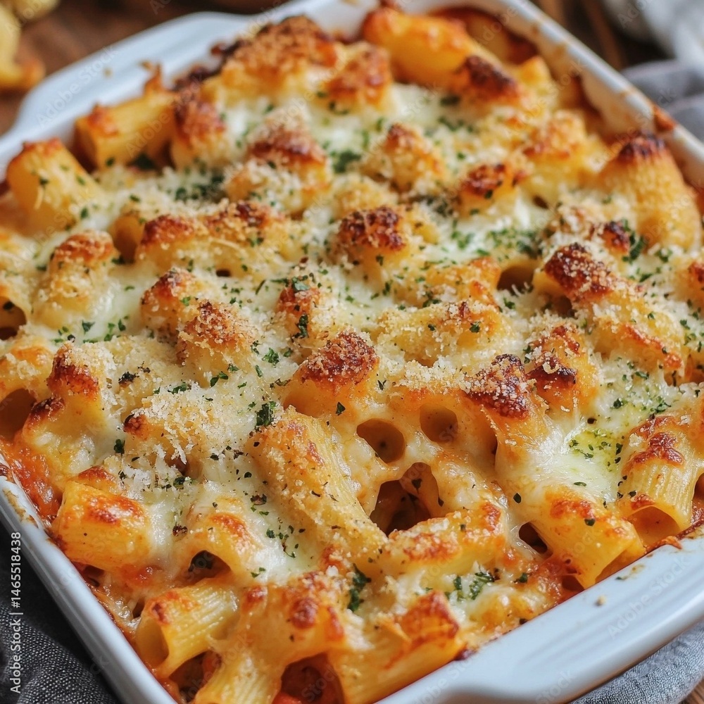 Cheesy Garlic Bread Pasta Bake Cheesy Garlic Bread Pasta Bake