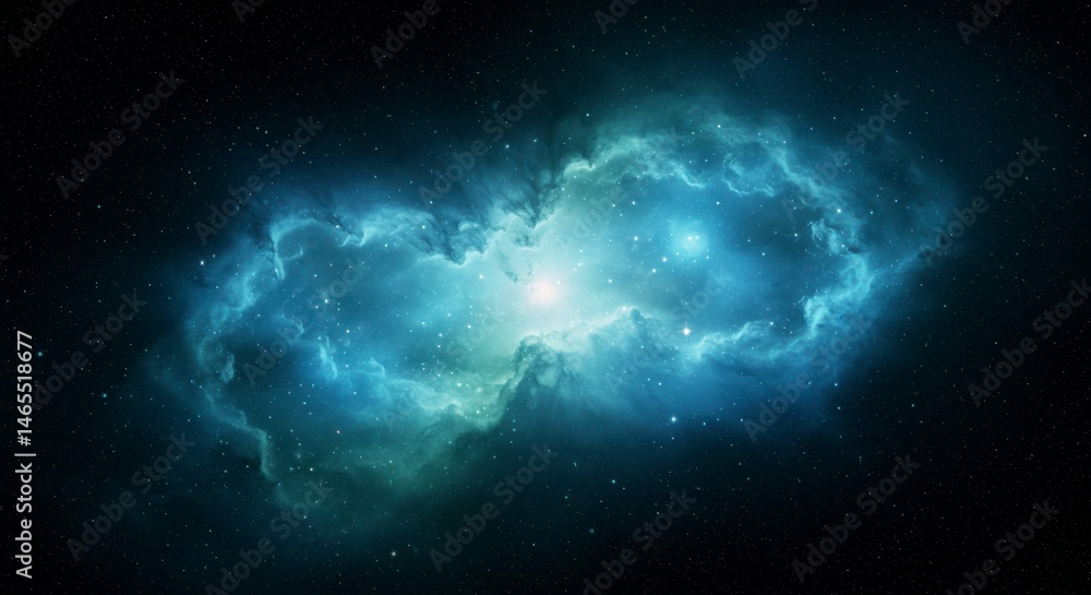 Obraz premium Nebulae swirling in cosmic expanse