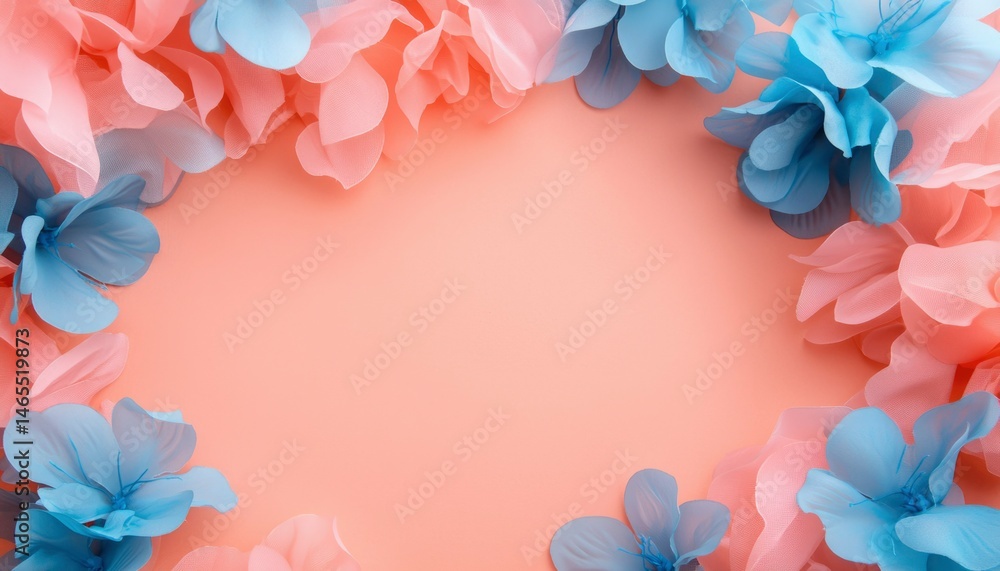 Pastel flowers frame Pastel flowers frame