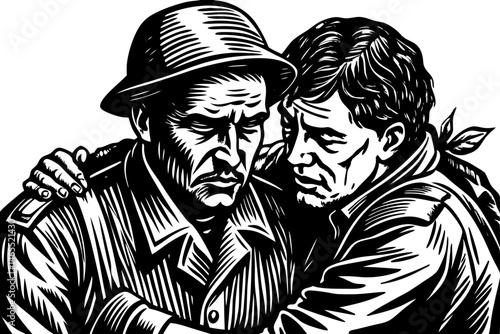 a soldier feel when they lose a comrade in battle.
