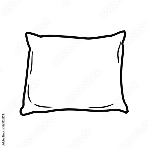 pillow isolated on white background